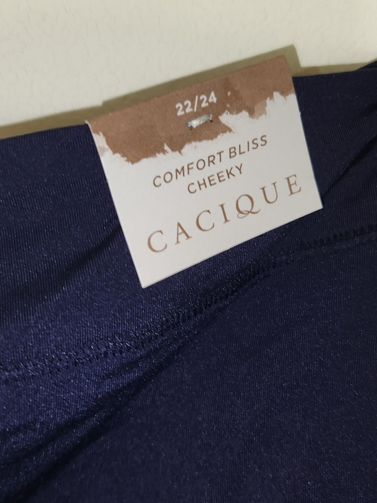 Cacique Other - Cacique Comfort Bliss Cheeky High-Cut Brief - Navy. NWT Size 22